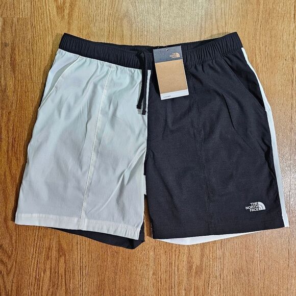 The North Face Class V Shorts White & Black Color Block Split Men's Small S New - Picture 10 of 10